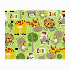 Funny-animals-cartoon Small Glasses Cloth (2 Sides) by uniart180623