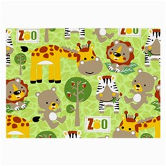 Funny-animals-cartoon Large Glasses Cloth (2 Sides) by uniart180623