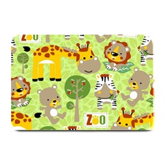 Funny-animals-cartoon Plate Mats by uniart180623