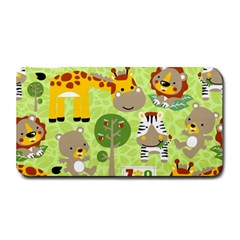 Funny-animals-cartoon Medium Bar Mat by uniart180623