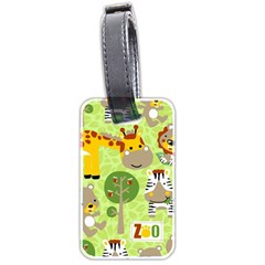 Funny-animals-cartoon Luggage Tag (two Sides) by uniart180623