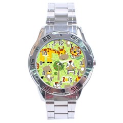 Funny-animals-cartoon Stainless Steel Analogue Watch by uniart180623