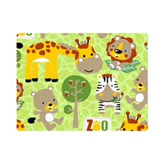 Funny-animals-cartoon Premium Plush Fleece Blanket (mini) by uniart180623