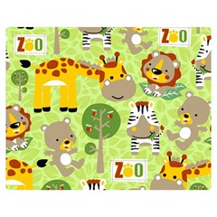 Funny-animals-cartoon Premium Plush Fleece Blanket (medium) by uniart180623