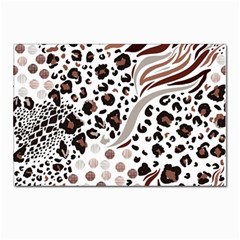 Mix-animal-skin-prints-seamless-pattern-vector Postcards 5  X 7  (pkg Of 10) by uniart180623