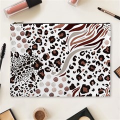 Mix-animal-skin-prints-seamless-pattern-vector Cosmetic Bag (xl) by uniart180623