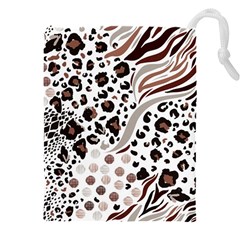 Mix-animal-skin-prints-seamless-pattern-vector Drawstring Pouch (4xl) by uniart180623