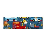 Seamless-pattern-vehicles-cartoon-with-funny-drivers Sticker Bumper (100 pack) Front