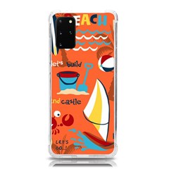 Seamless-pattern-vector-beach-holiday-theme-set Samsung Galaxy S20plus 6 7 Inch Tpu Uv Case by uniart180623