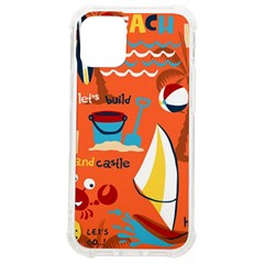 Seamless-pattern-vector-beach-holiday-theme-set Iphone 12 Mini Tpu Uv Print Case	 by uniart180623