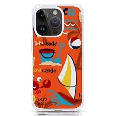 Seamless-pattern-vector-beach-holiday-theme-set Iphone 14 Pro Tpu Uv Print Case