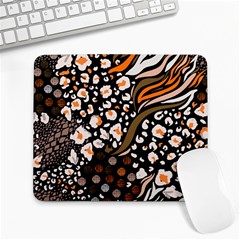 Trendy-mix-animal-skin-prints Large Mousepad by uniart180623