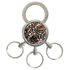 Trendy-mix-animal-skin-prints 3-ring Key Chain by uniart180623