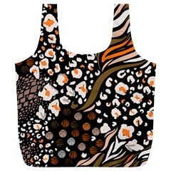 Trendy-mix-animal-skin-prints Full Print Recycle Bag (xl) by uniart180623