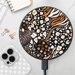 Trendy-mix-animal-skin-prints Wireless Fast Charger(black) by uniart180623