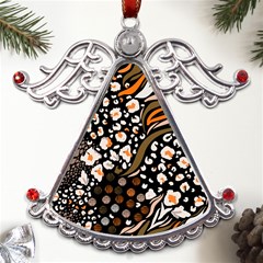 Trendy-mix-animal-skin-prints Metal Angel With Crystal Ornament by uniart180623