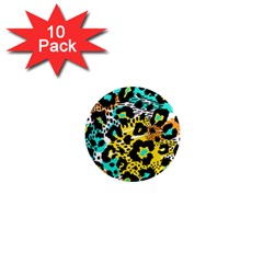 Seamless-leopard-wild-pattern-animal-print 1  Mini Magnet (10 Pack)  by uniart180623