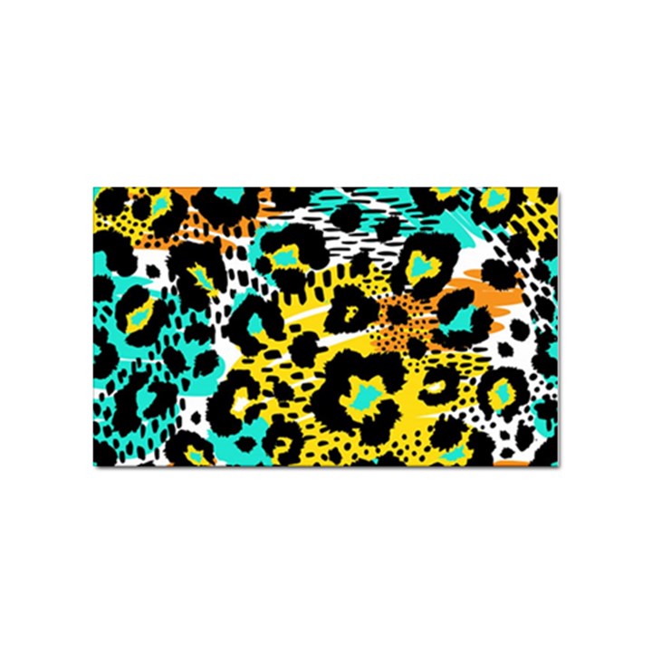 Seamless-leopard-wild-pattern-animal-print Sticker (Rectangular)