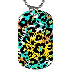 Seamless-leopard-wild-pattern-animal-print Dog Tag (one Side) by uniart180623