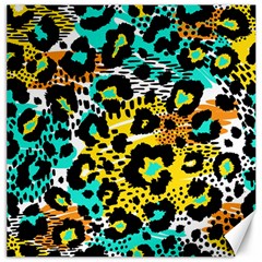 Seamless-leopard-wild-pattern-animal-print Canvas 12  X 12  by uniart180623