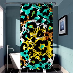 Seamless-leopard-wild-pattern-animal-print Shower Curtain 36  X 72  (stall)  by uniart180623