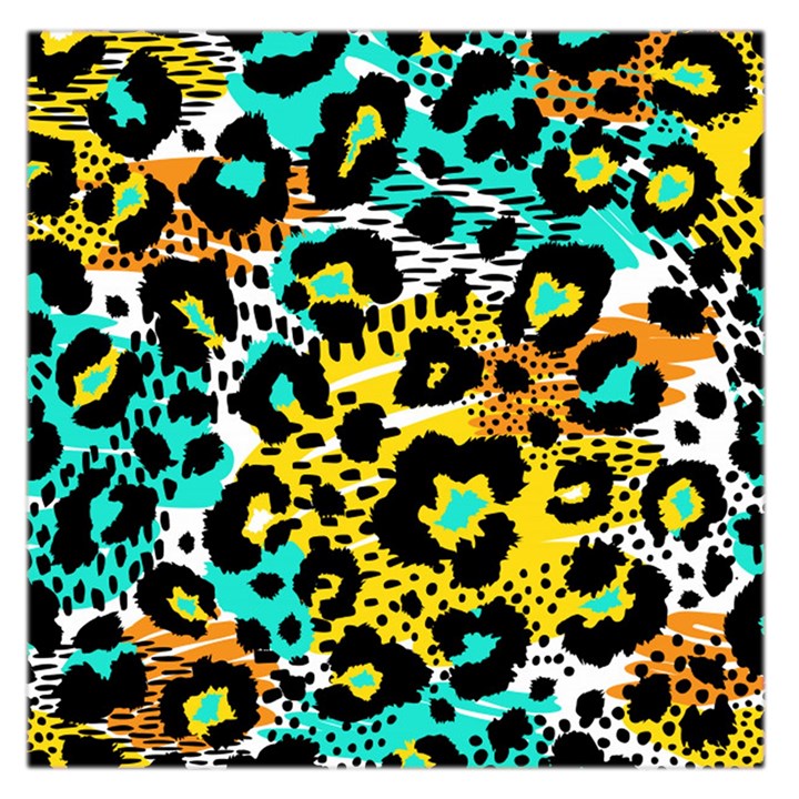 Seamless-leopard-wild-pattern-animal-print Square Satin Scarf (36  x 36 )