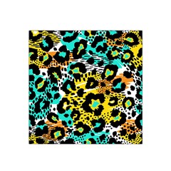 Seamless-leopard-wild-pattern-animal-print Satin Bandana Scarf 22  X 22  by uniart180623