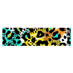 Seamless-leopard-wild-pattern-animal-print Oblong Satin Scarf (16  X 60 ) by uniart180623