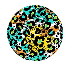 Seamless-leopard-wild-pattern-animal-print Mini Round Pill Box by uniart180623