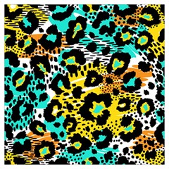 Seamless-leopard-wild-pattern-animal-print Lightweight Scarf  by uniart180623