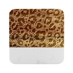 Seamless-leopard-wild-pattern-animal-print Marble Wood Coaster (square) by uniart180623