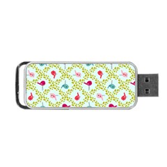 Birds-pattern-background Portable Usb Flash (two Sides) by uniart180623