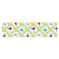 Birds-pattern-background Oblong Satin Scarf (16  X 60 ) by uniart180623