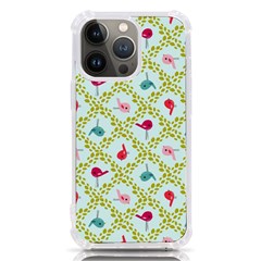 Birds-pattern-background Iphone 13 Pro Tpu Uv Print Case