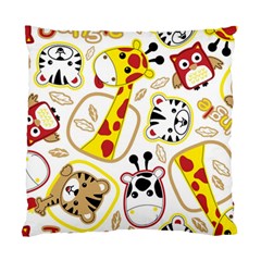 Vector-seamless-pattern-nice-animals-cartoon Standard Cushion Case (two Sides) by uniart180623