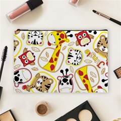 Vector-seamless-pattern-nice-animals-cartoon Cosmetic Bag (large) by uniart180623