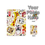 Vector-seamless-pattern-nice-animals-cartoon Playing Cards 54 Designs (Mini) Front - Heart10