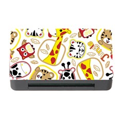 Vector-seamless-pattern-nice-animals-cartoon Memory Card Reader With Cf by uniart180623