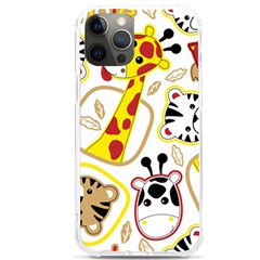 Vector-seamless-pattern-nice-animals-cartoon Iphone 12 Pro Max Tpu Uv Print Case by uniart180623