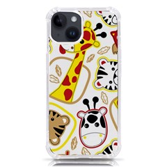 Vector-seamless-pattern-nice-animals-cartoon Iphone 14 Tpu Uv Print Case by uniart180623