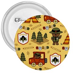 Seamless-pattern-funny-ranger-cartoon 3  Buttons by uniart180623