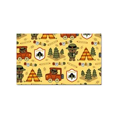 Seamless-pattern-funny-ranger-cartoon Sticker Rectangular (10 Pack) by uniart180623