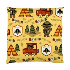 Seamless-pattern-funny-ranger-cartoon Standard Cushion Case (one Side) by uniart180623