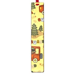 Seamless-pattern-funny-ranger-cartoon Large Book Marks by uniart180623