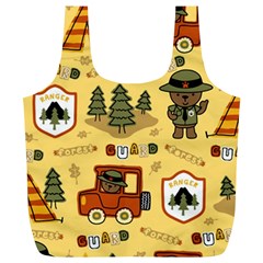 Seamless-pattern-funny-ranger-cartoon Full Print Recycle Bag (xl) by uniart180623