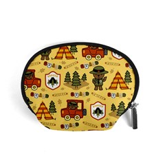 Seamless-pattern-funny-ranger-cartoon Accessory Pouch (small) by uniart180623