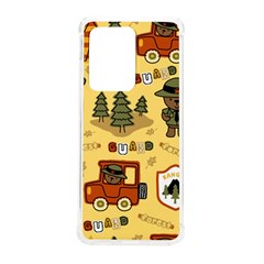 Seamless-pattern-funny-ranger-cartoon Samsung Galaxy S20 Ultra 6 9 Inch Tpu Uv Case by uniart180623