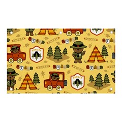 Seamless-pattern-funny-ranger-cartoon Banner And Sign 5  X 3  by uniart180623