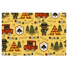 Seamless-pattern-funny-ranger-cartoon Banner And Sign 6  X 4  by uniart180623