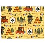 Seamless-pattern-funny-ranger-cartoon Premium Plush Fleece Blanket (Extra Small) 40 x30  Blanket Front